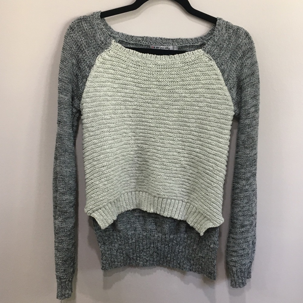 High low sweater